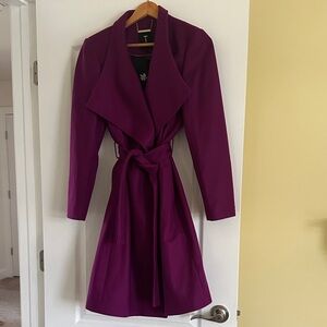 Ted Baker Elegant Purple Belted Coat